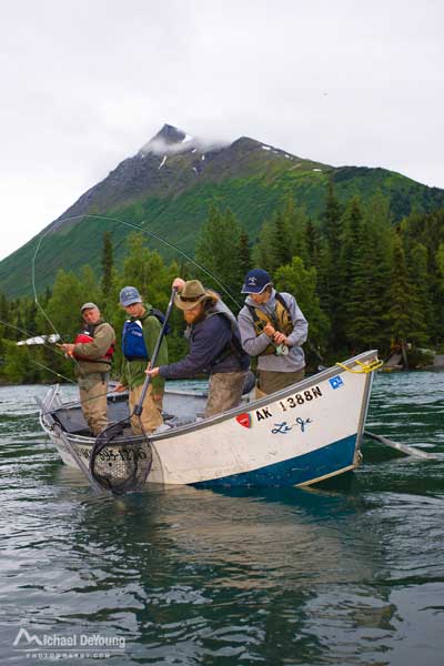 Catching fish on the Kenai