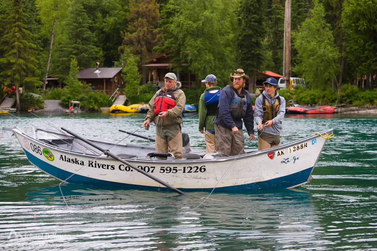 Alaska Rivers Company Guide Fishing with Professional Boatman Alaska